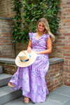 Lizzie Cotton Maxi Dress - Lavender