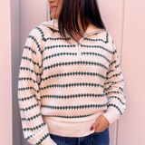 Abbi Collared Sweater - Hunter Green