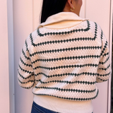 Abbi Collared Sweater - Hunter Green