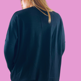 Sasha Super Soft Oversized Sweater - Black