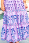 Cisco Blockprint Maxi Dress - Lavender
