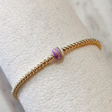 Ombre Color Bead Bracelet - Purple