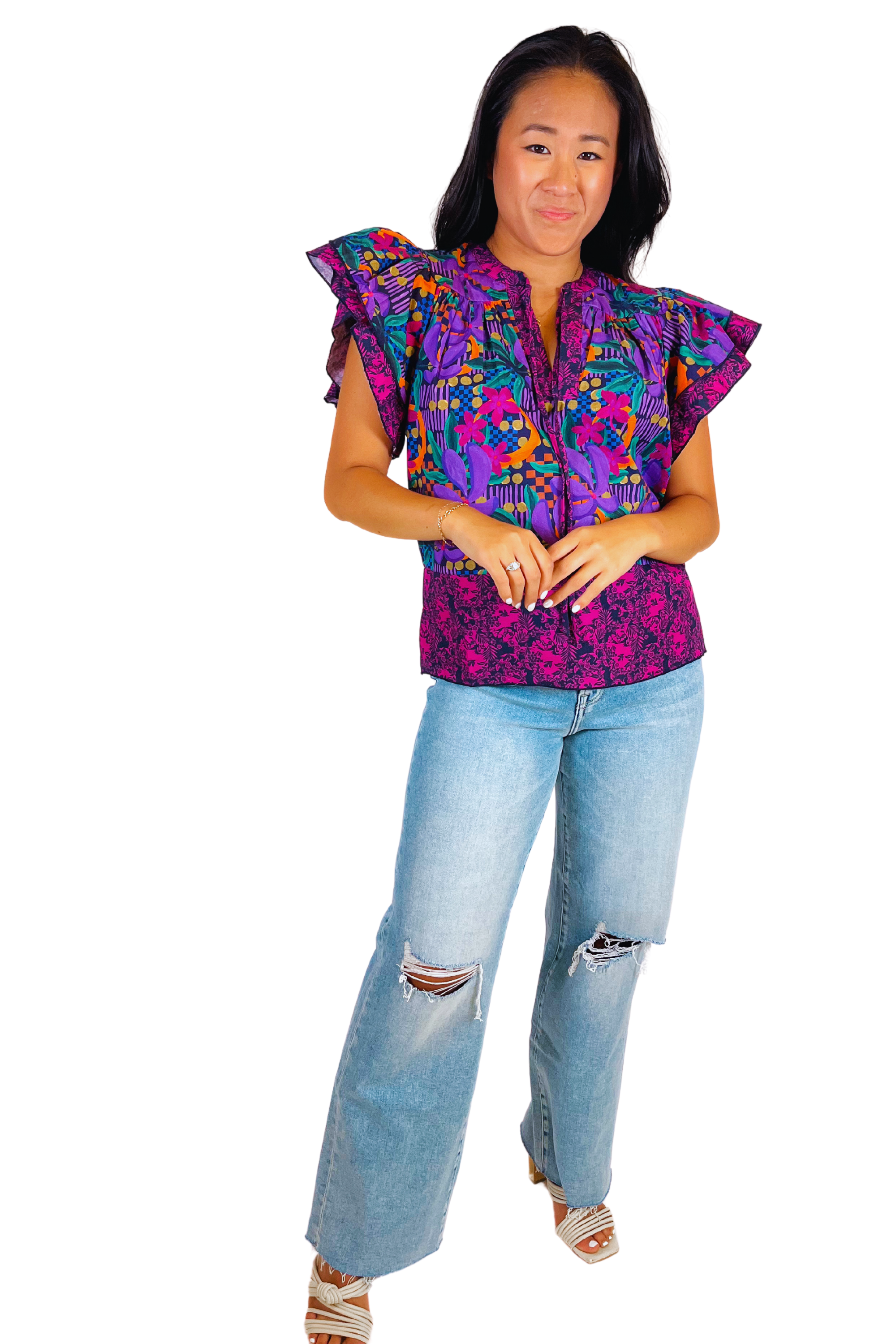 Ella Vibrant Top - Dahlia Purple